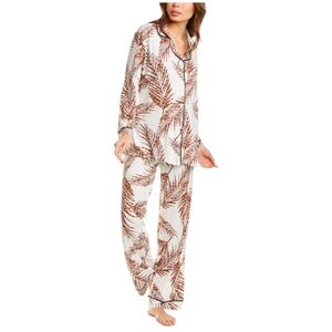NWT Hale Bob Women’s 2 Piece Pajama Set with Tropical Print‎